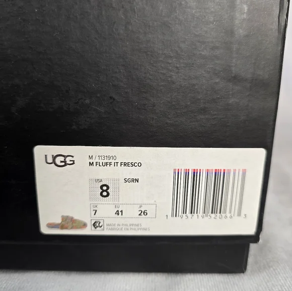 UGG Fluff It Slide "Fresco" Unisex Slipper New In Box Size 8 Men's - 9.5 Women's - Picture 5 of 6
